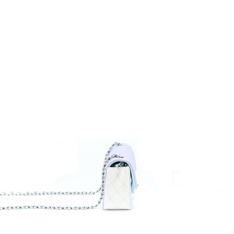 Chanel 21K Mini Rectangular Flap Bag Lambskin Multicolour Ombré Iridescent SHW (Microchip)