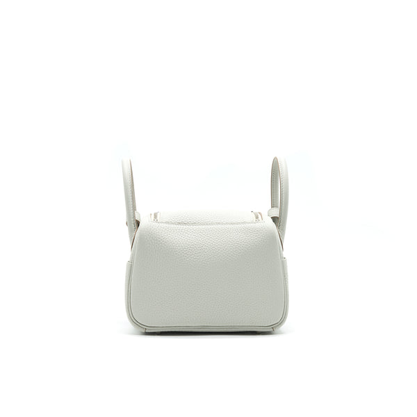 Hermes Mini Lindy 80 Gris Pale SHW Stamp Y