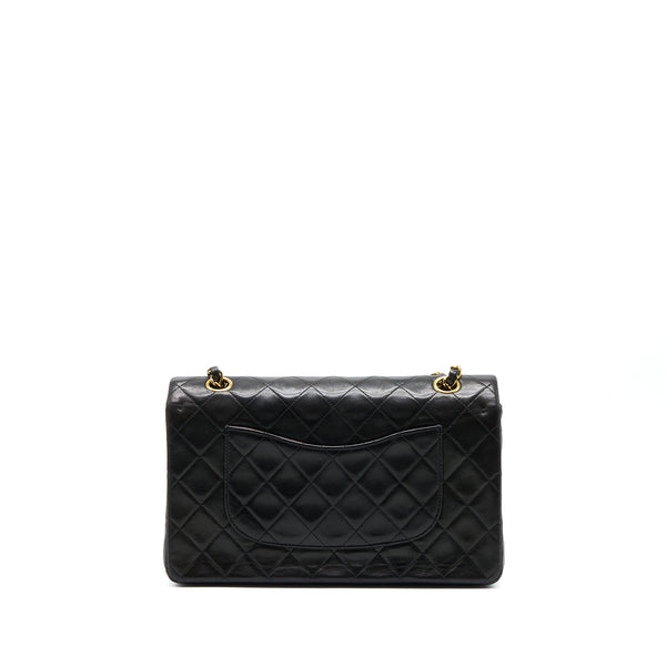 Chanel Vintage Classic Double Flap Bag Lambskin Black GHW