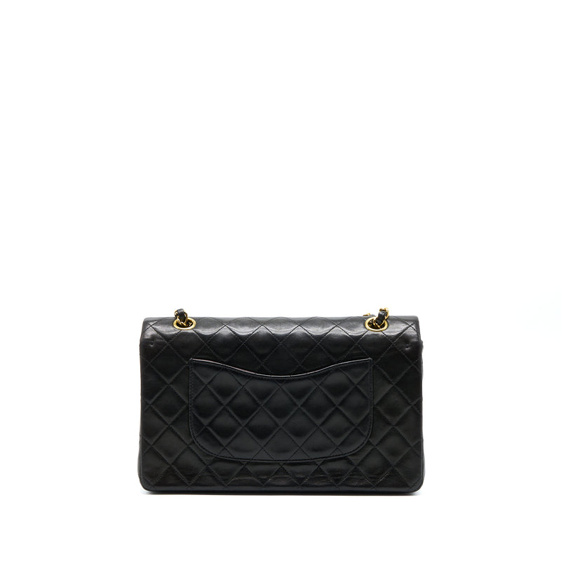 Chanel Vintage Classic Double Flap Bag Lambskin Black GHW