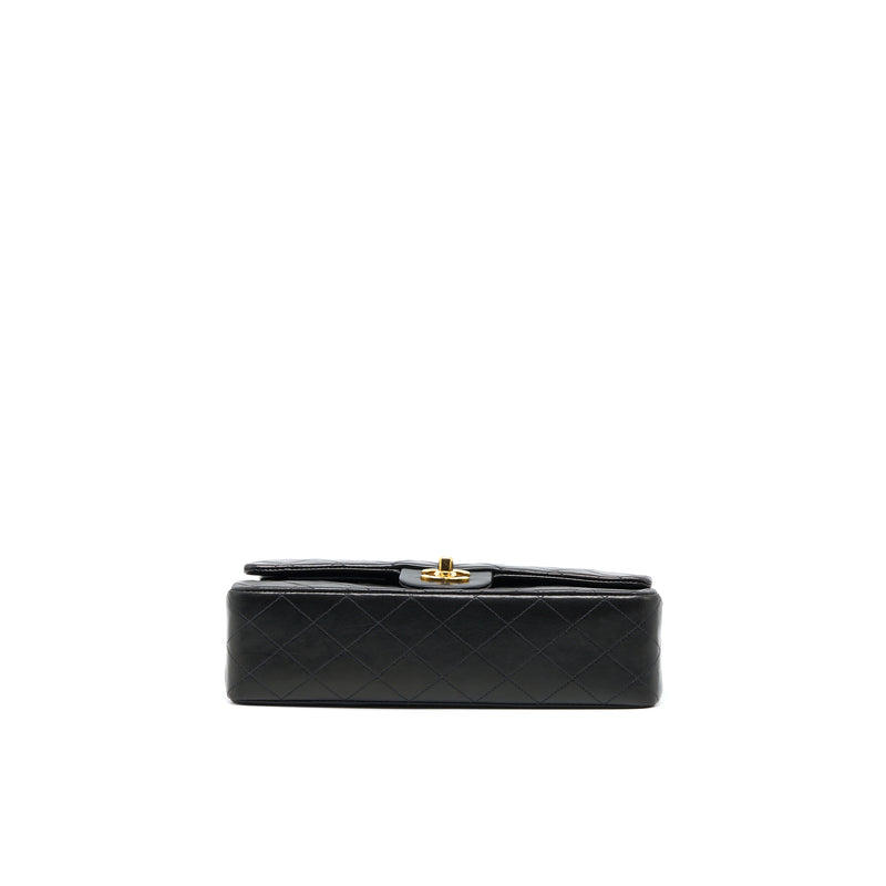 Chanel Vintage Classic Double Flap Bag Lambskin Black GHW