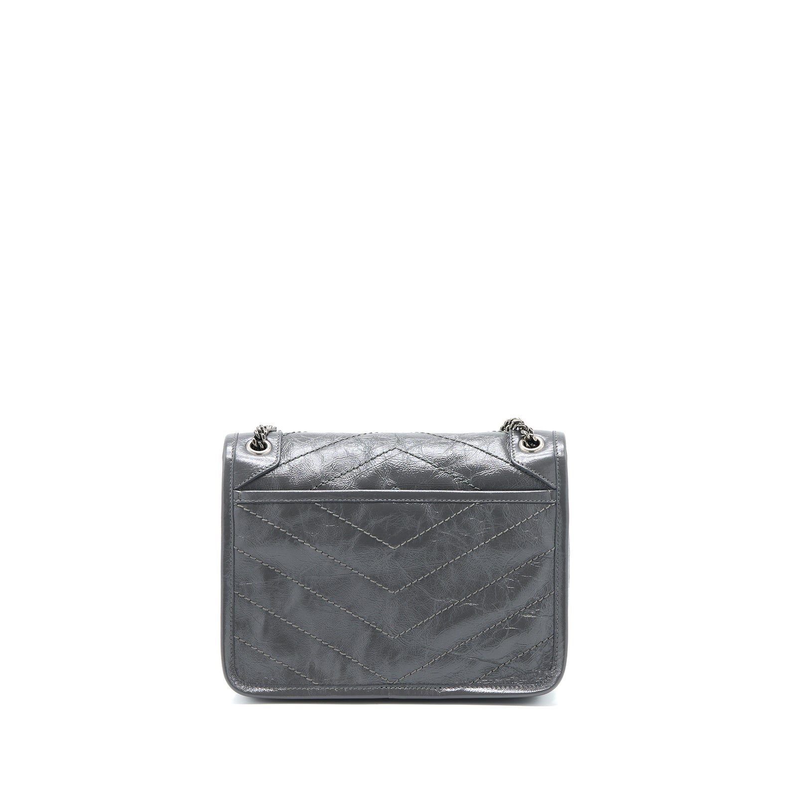 Saint Laurent/YSL Niki Baby Dark Grey With Grey Hardware