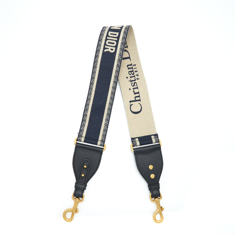 Dior Shoulder Strap Navy/Multicoloured GHW