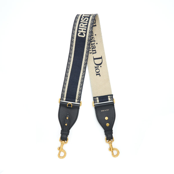 Dior Shoulder Strap Navy/Multicoloured GHW