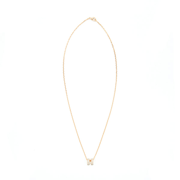 Hermes Mini Pop H Pendant Marron Glacé GHW