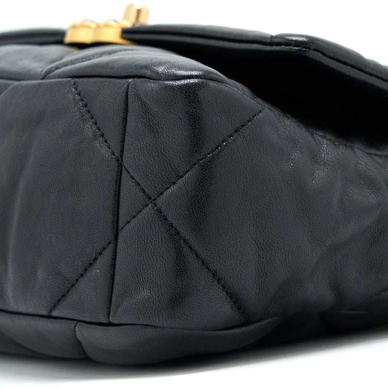 Chanel Small 19 Bag Goatskin Black Multicolour Hardware