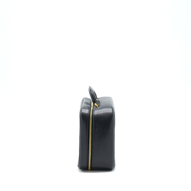 Chanel Vintage CC Logo Vanity Caviar Black GHW