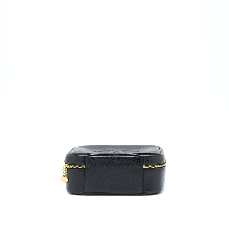 Chanel Vintage CC Logo Vanity Caviar Black GHW
