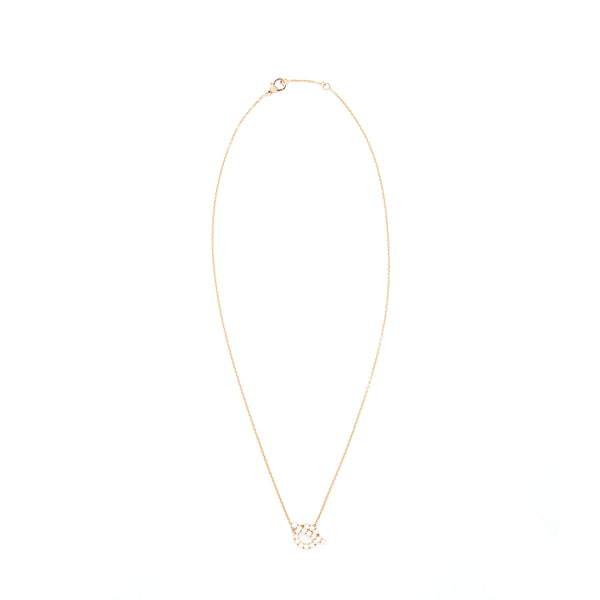 Hermes Finesse Necklace Rose Gold With Diamonds