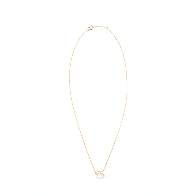 Hermes Finesse Necklace Rose Gold With Diamonds
