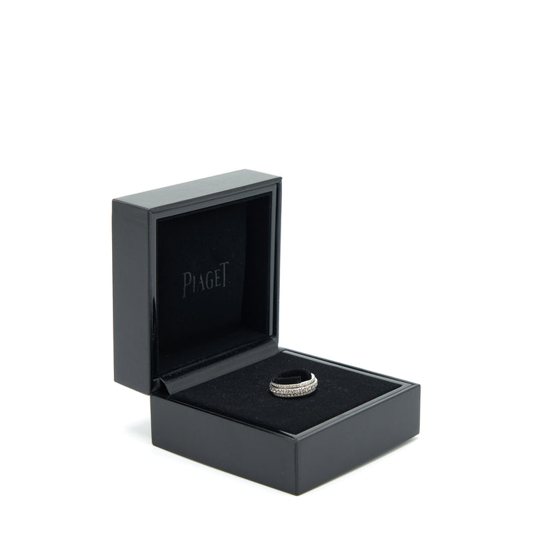 Piaget Size 53 Possession Wedding Ring 18k White Gold With Diamonds