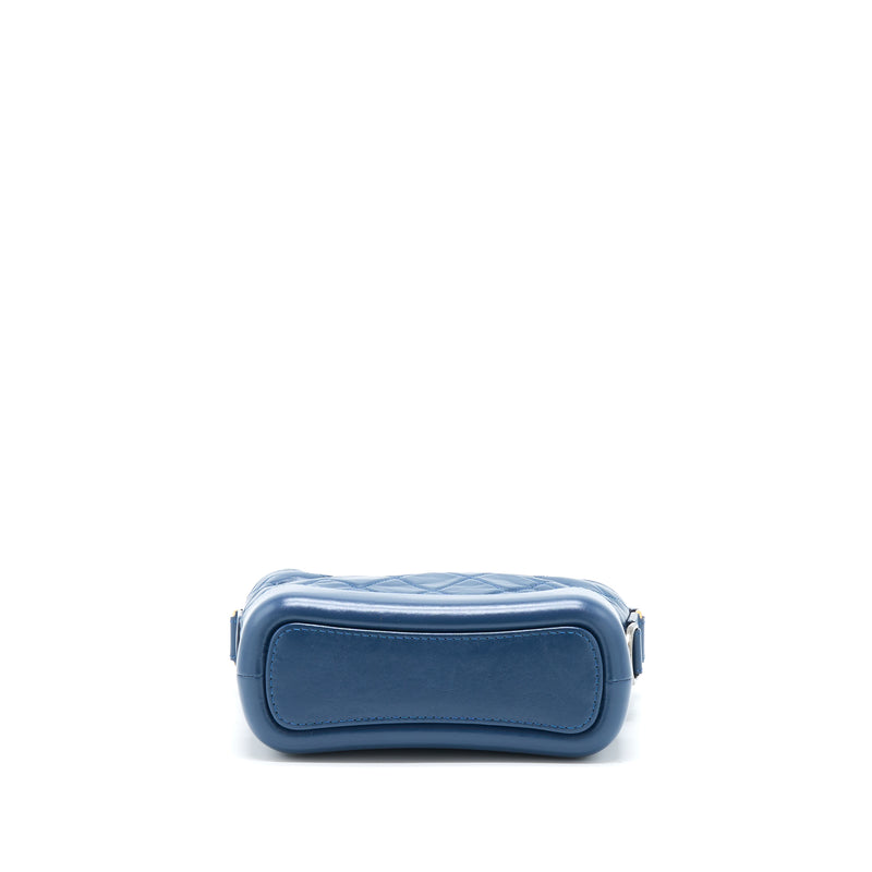 Chanel Small Gabrielle Hobo Bag Blue Multicolour Hardware