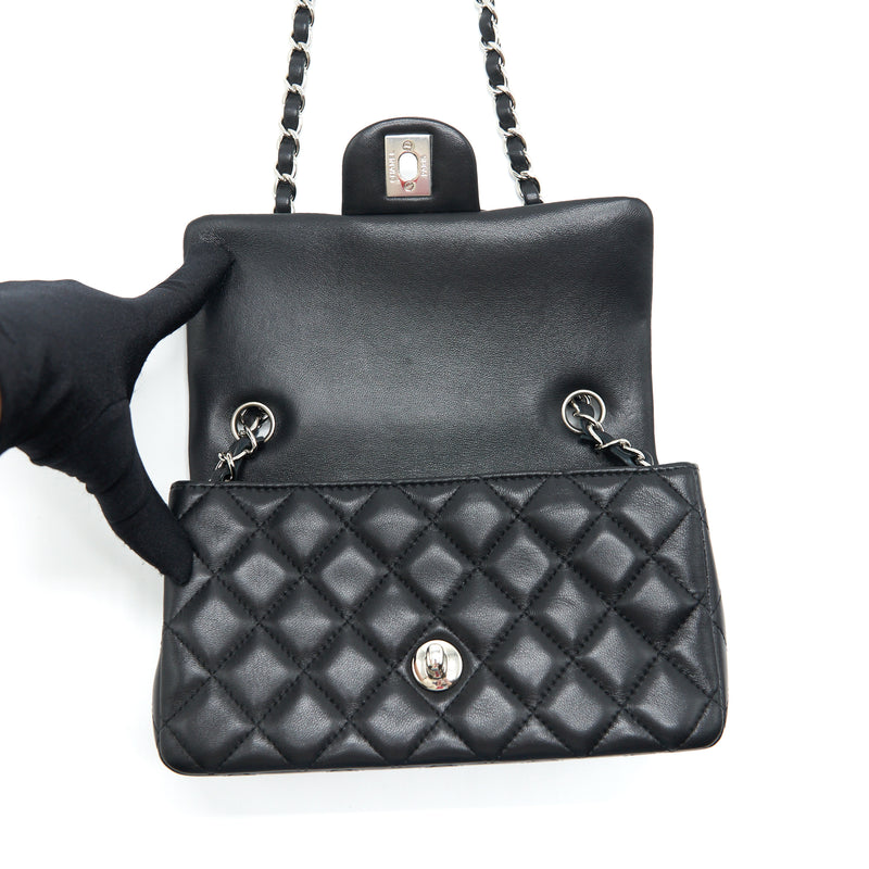 Chanel Mini Rectangular Lambskin Black SHW