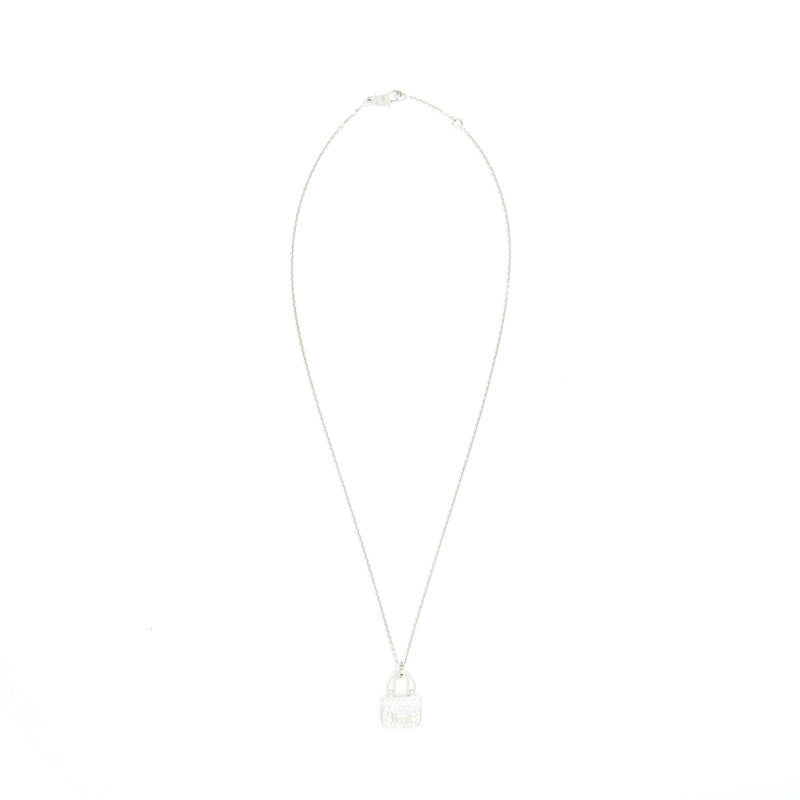 Hermes Amulette Constance Pendant White Gold Diamonds