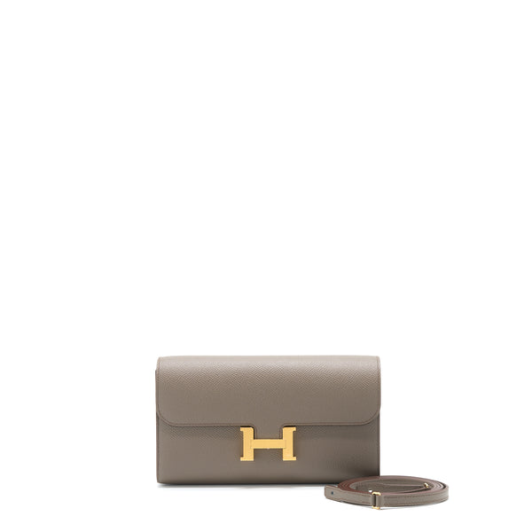 Hermes Constance To Go Epsom Gris Etain GHW Stamp Z