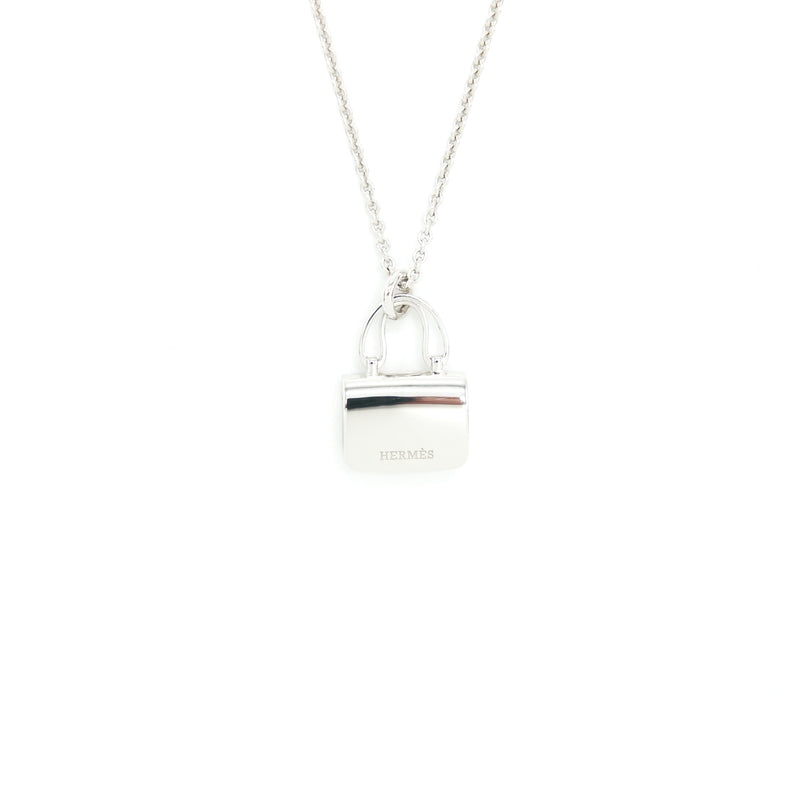 Hermes Amulette Constance Pendant White Gold With Diamonds (New Version)