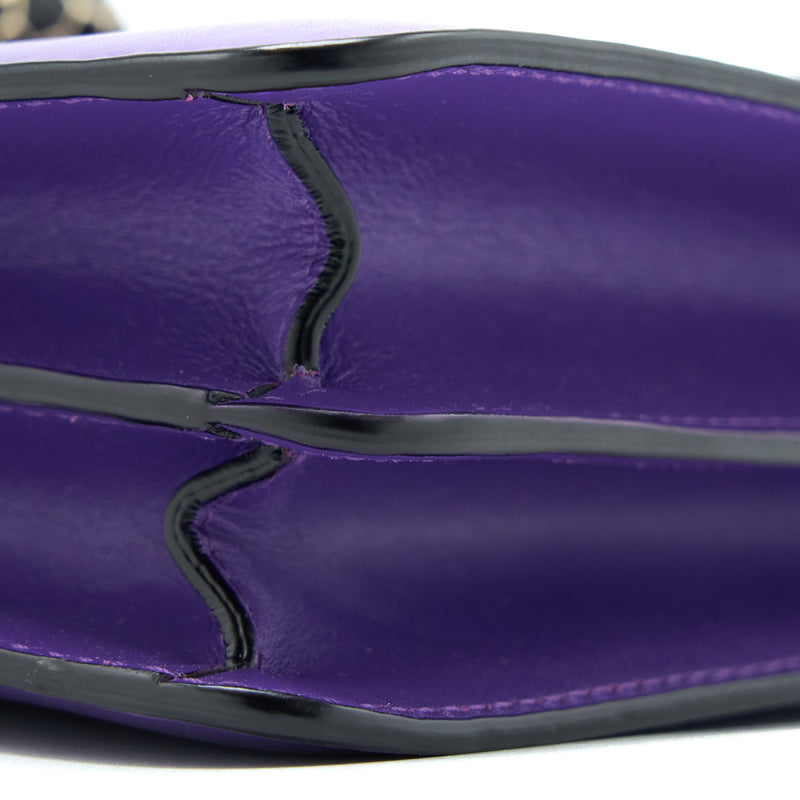 Bvlgari Serpenti Forever Shoulder Bag Calfskin Purple GHW