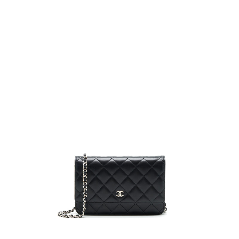 Chanel Classic Wallet On Chain Lambskin Black SHW