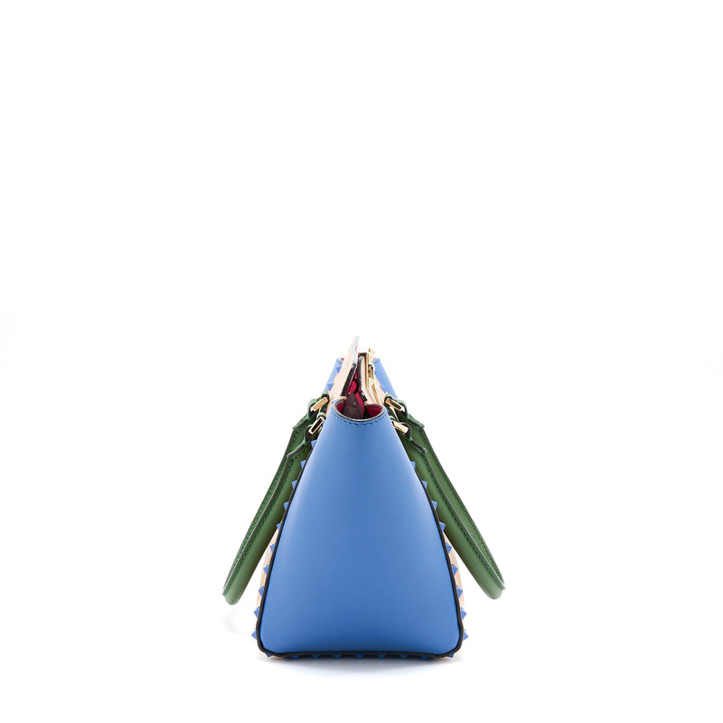 Valentino Rockstud Pagota Bag Multicolour GHW