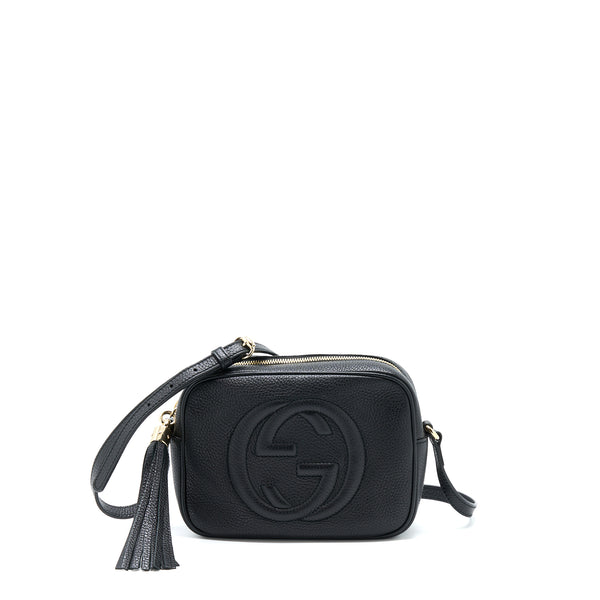 Gucci Soho Camera Disco Bag Calfskin Black GHW