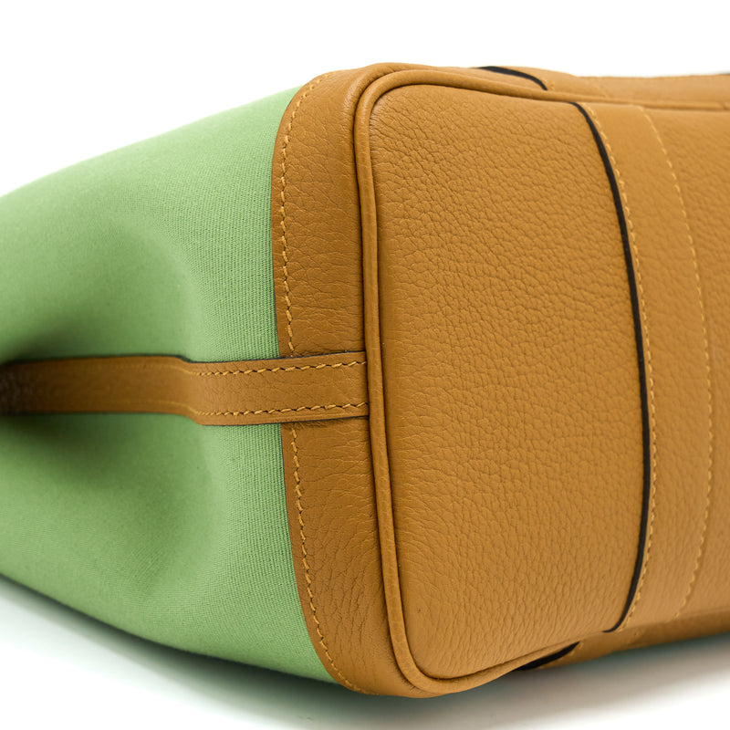 Hermes Garden Party 30 Canvas Vert Criquet / Core SHW Stamp Y