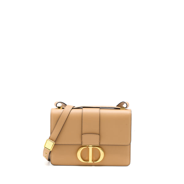 Dior 30 Montaigne Medium Bag Calfskin Dark Beige GHW