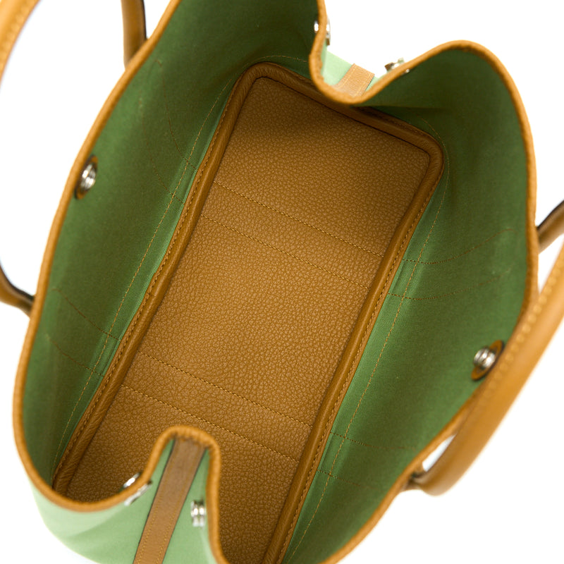 Hermes Garden Party 30 Canvas Vert Criquet / Core SHW Stamp Y