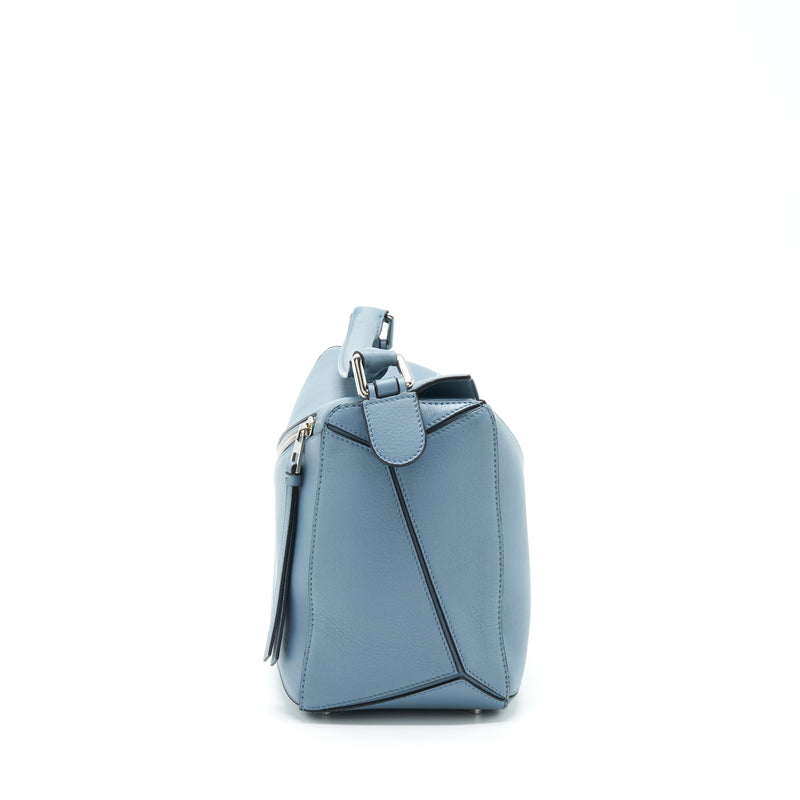 Loewe Puzzle Bag Classic Calfskin Atlantic Blue SHW