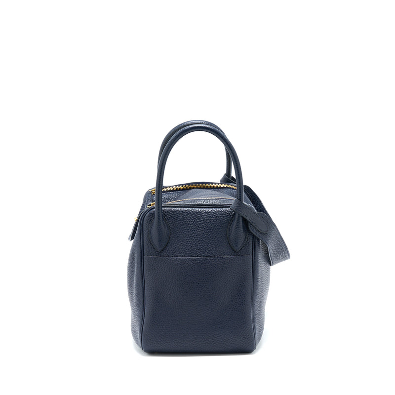Hermes Lindy 30 Clemence Blue Unit GHW Stamp A