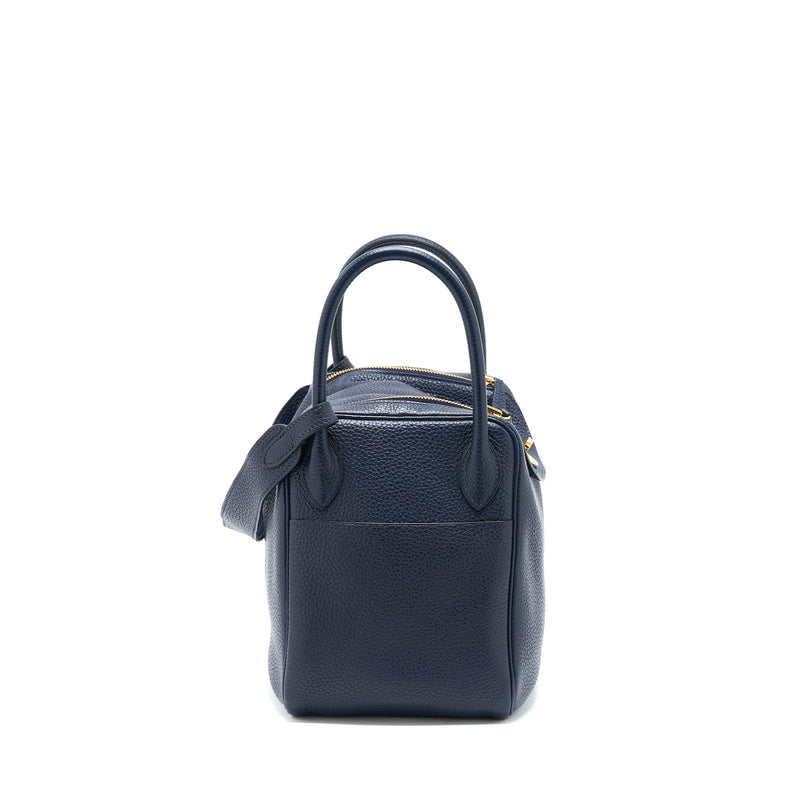 Hermes Lindy 30 Clemence Blue Unit GHW Stamp A