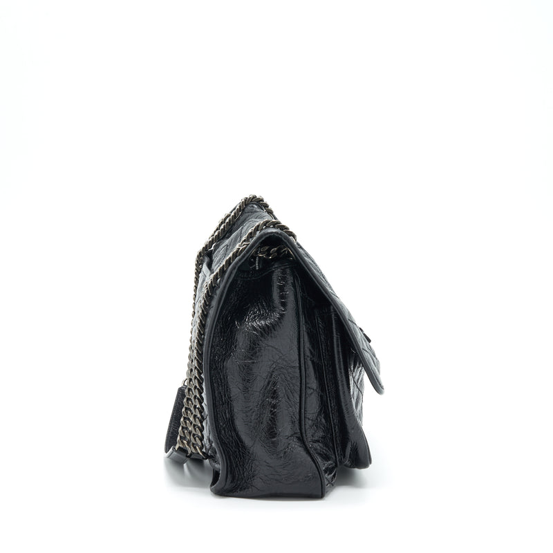 Saint Laurent Large Niki Shoulder Bag Calfskin Black SHW