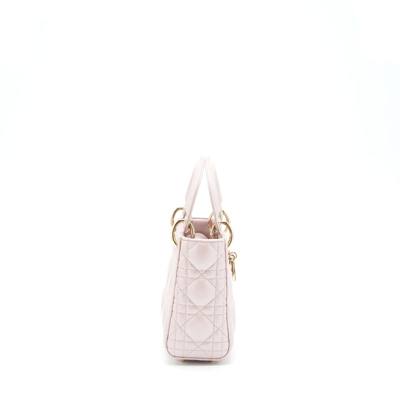 Dior Mini Lady Dior Lambskin Pink GHW