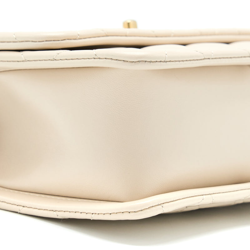 Chanel Seasonal Flap Bag Beige LGHW