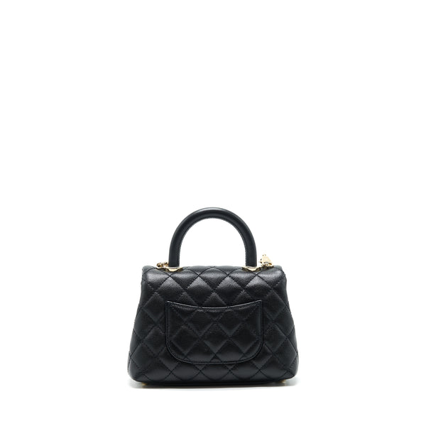 Chanel mini coco handle 20cm Caviar black with LGHW