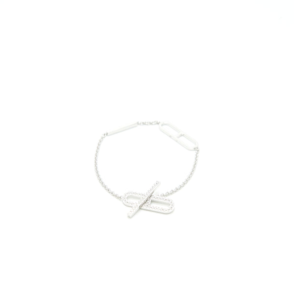 Hermes Ever Chain D'ancre Bracelet, Small Model white Gold size ST