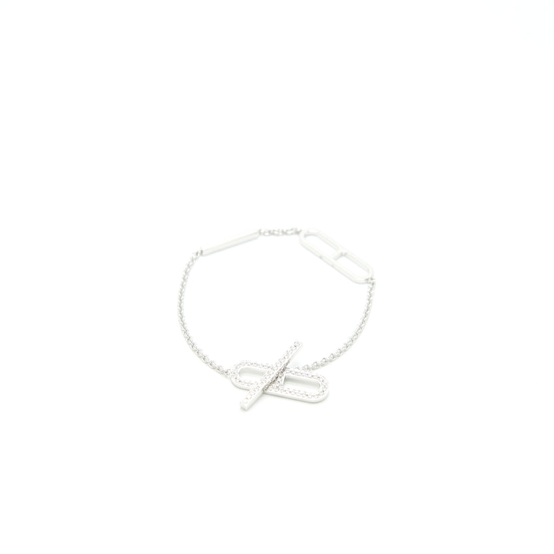 Hermes Ever Chain D'ancre Bracelet, Small Model white Gold size ST