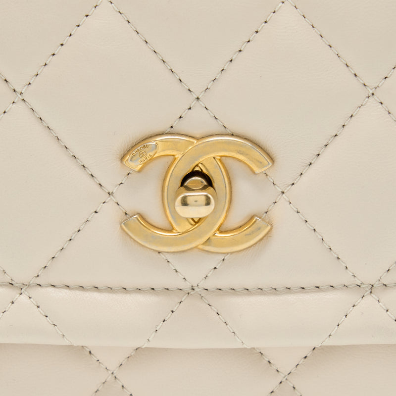 Chanel Seasonal Flap Bag Beige LGHW