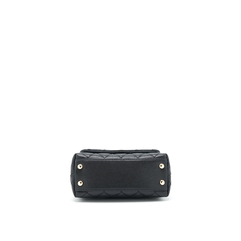 Chanel mini coco handle 20cm Caviar black with LGHW