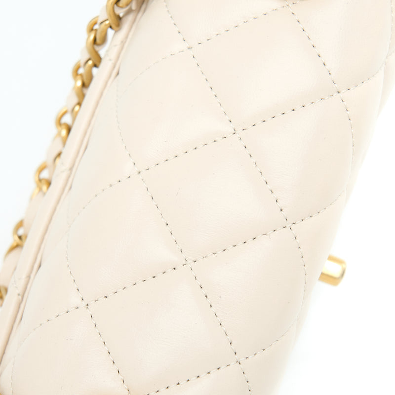 Chanel Seasonal Flap Bag Beige LGHW