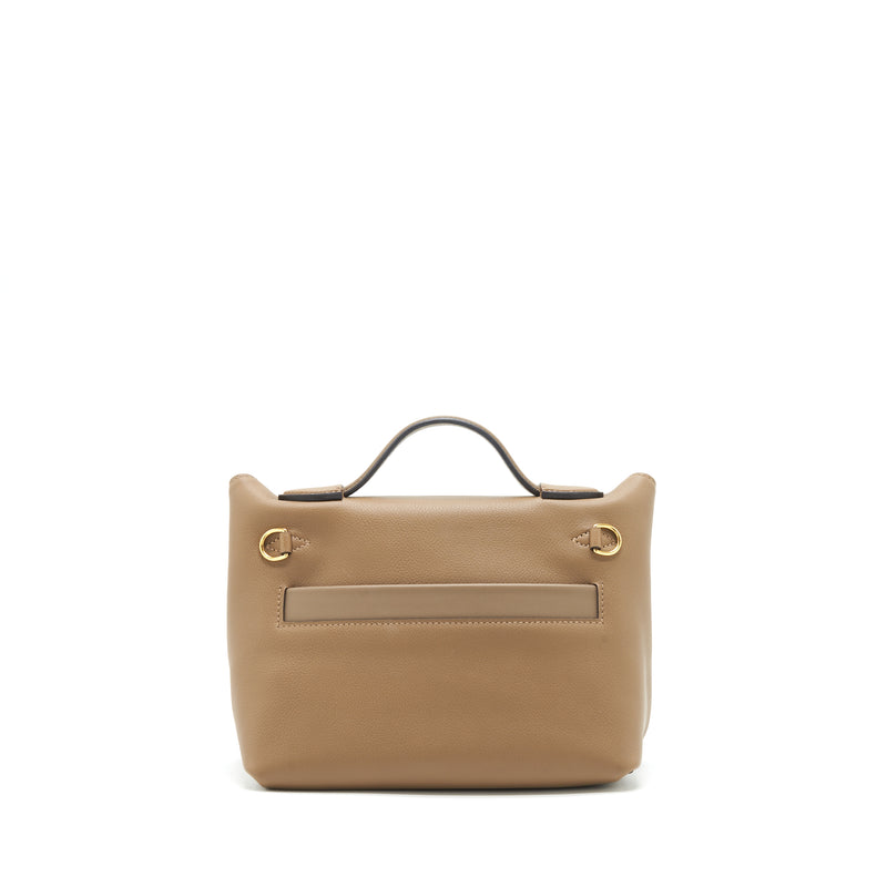 Hermes Mini 24/24 2424-21 Bag Swift/Evercolor Beige De Weimar/Etoupe GHW Stamp Z