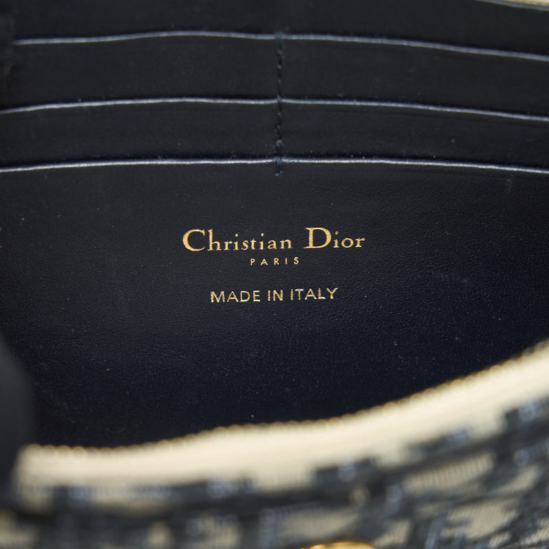 Auth. Christian Dior Mini Pochette Jacquard Purse- Made in Italy