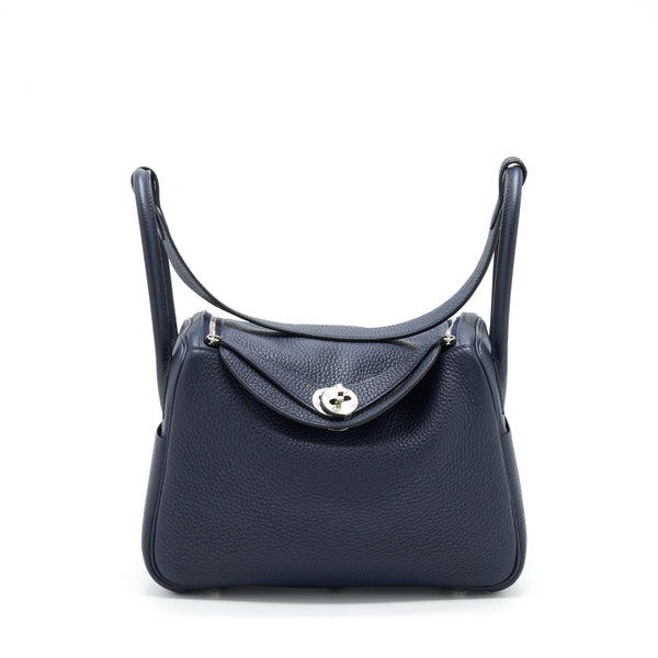 Hermes Lindy 26 Clemence Blue Nuit SHW Stamp U