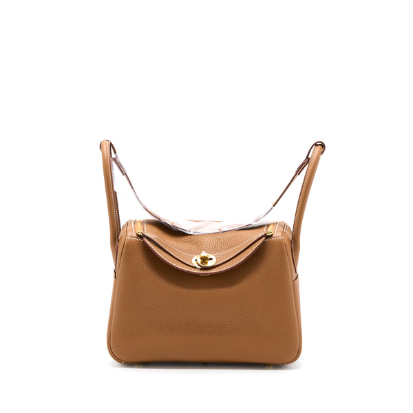 Hermes Lindy 26 Clemence Gold GHW Stamp U