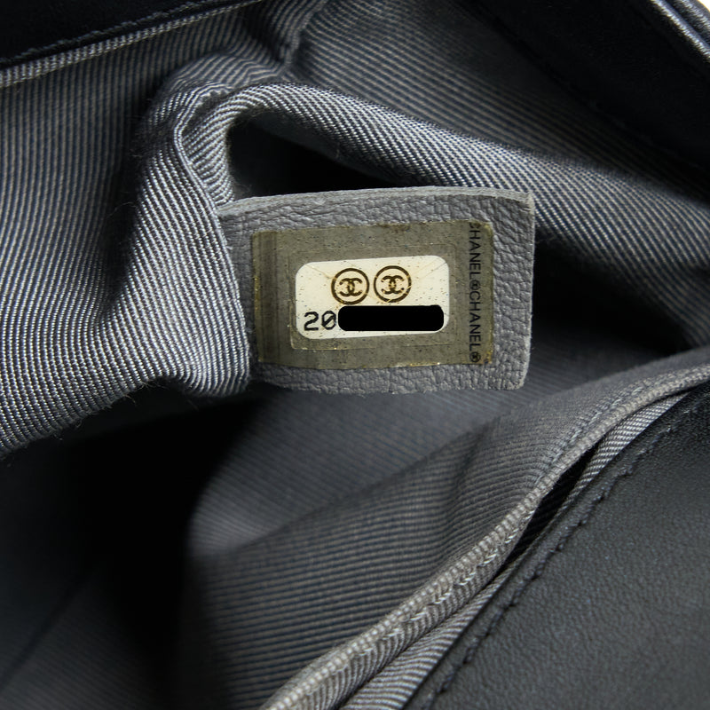 Chanel Medium Boy Bag Lambskin Black Ruthenium SHW