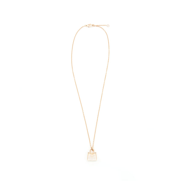 Hermes amulette birkin Pendant 18k Rosegold new Version
