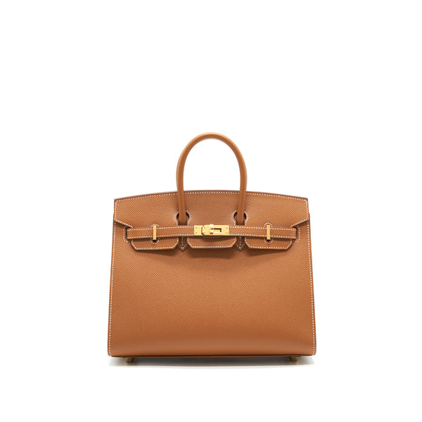 Hermes birkin 25 Sellier Gold with GHW Epsom leather stamp Z