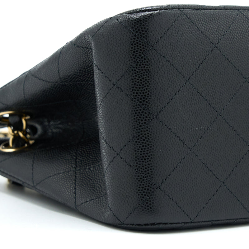 Chanel Mini Bucket Tote Bag Caviar Black LGHW (Microchip)
