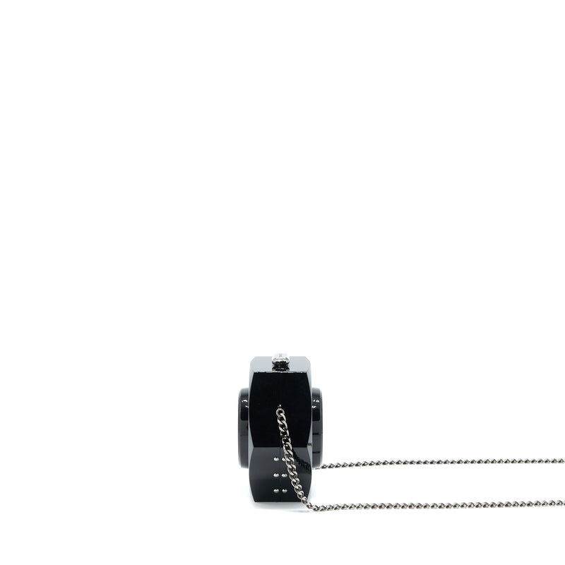 Chanel 18a CC Logo Evening Clutch Black SHW