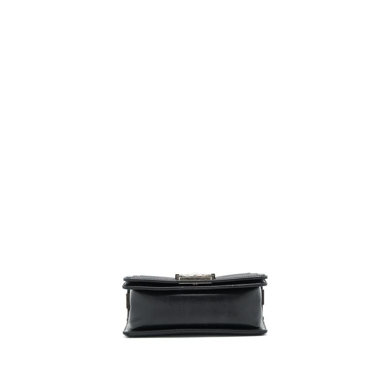 Chanel Small Boy With Crystals Lambskin Black Ruthenium Hardware