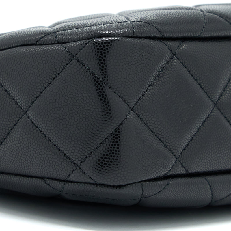 Chanel 22A Twist Your Buttons Hobo Shoulder Bag Caviar Black GHW (Microchip)